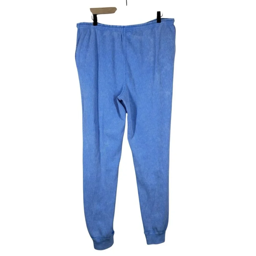 Sunnyside By Sundry Matching Long Sleeve & Pants Set Waffle Knit Oversized Large